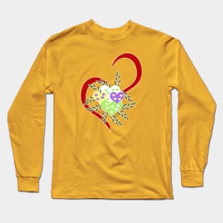 Hearts Long Sleeve T-Shirt